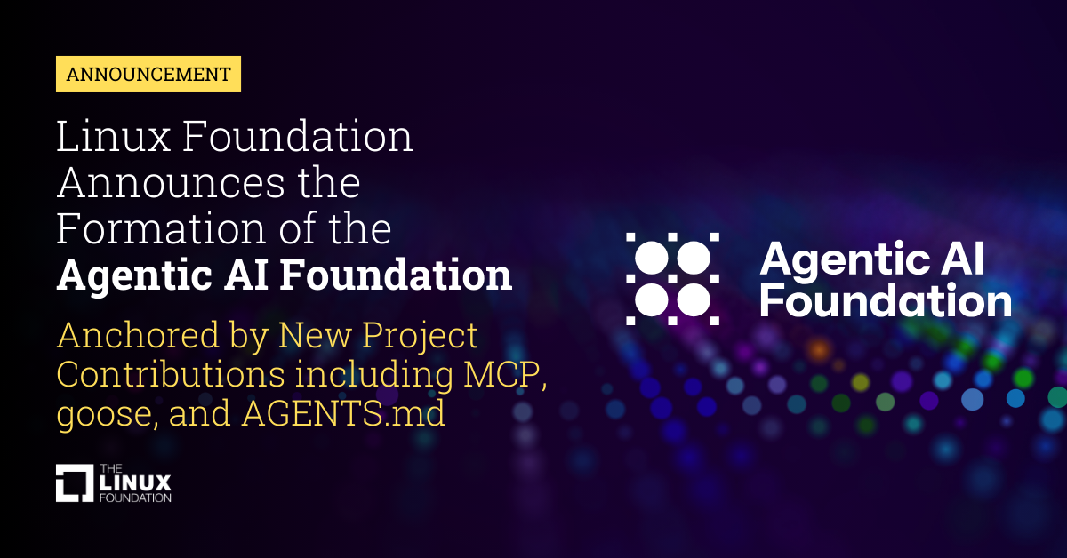 Agentic AI Foundation Announcement Graphic