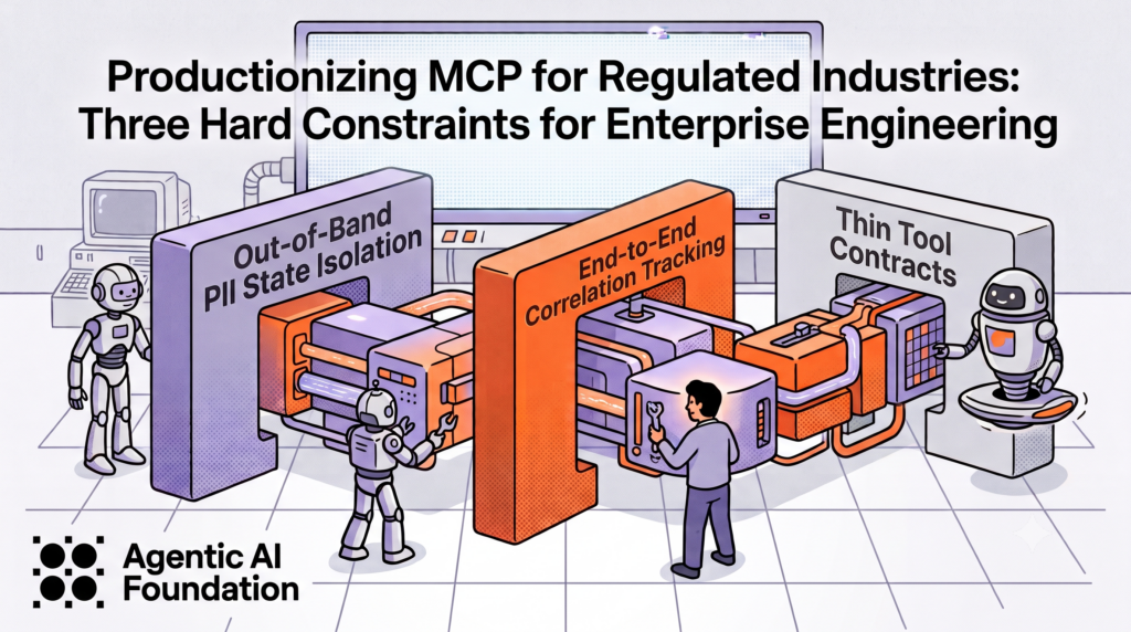 Productionizing MCP for Regulated Industries: Three Hard Constraints for Enterprise Engineering