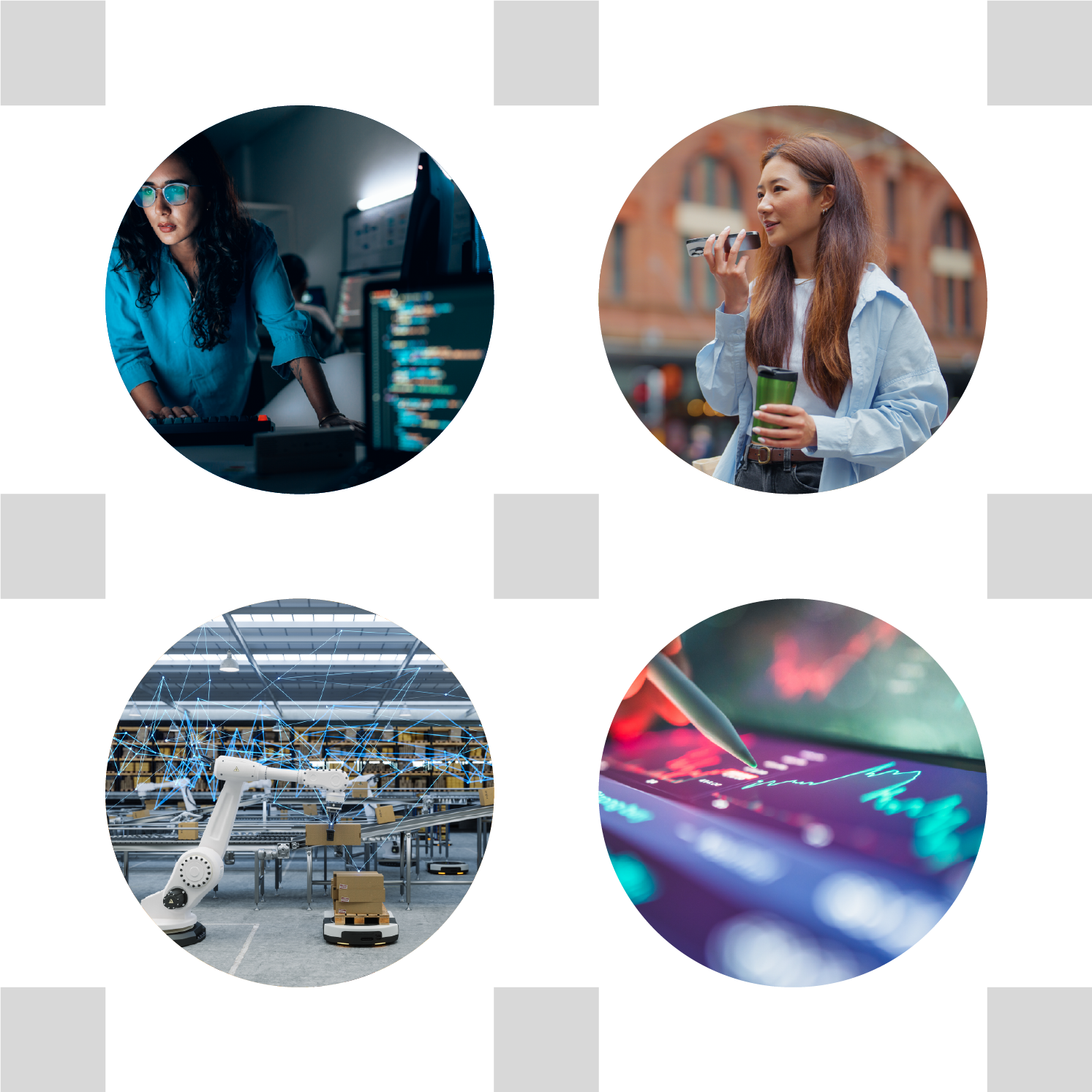 Agentic AI Foundation logo with photos embedded in shapes.